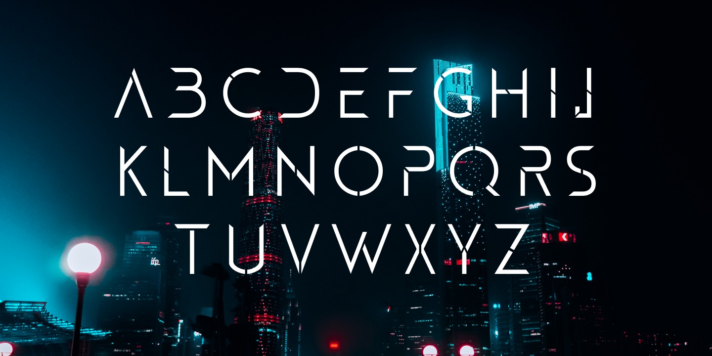 Beispiel einer Gluon-Schriftart #5